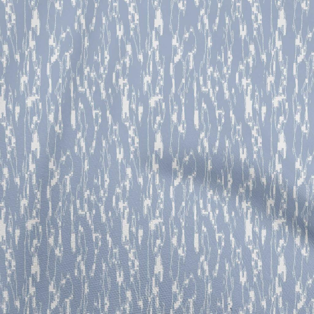 oneOone Cotton Flex Blue Fabric Abstract Dress Material Fabric Print Fabric By The Yard 40 Inch