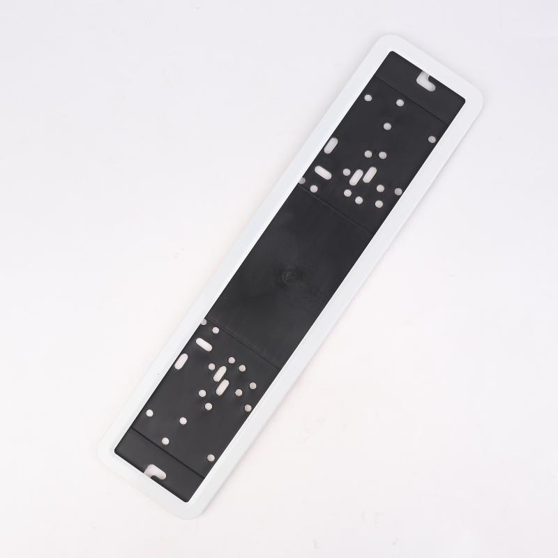 1Pcs Standard License Plate Stainless Steel Metal Frame Cover Ru Ua Eu Number Plate Holder Black License Plate Holder Mount