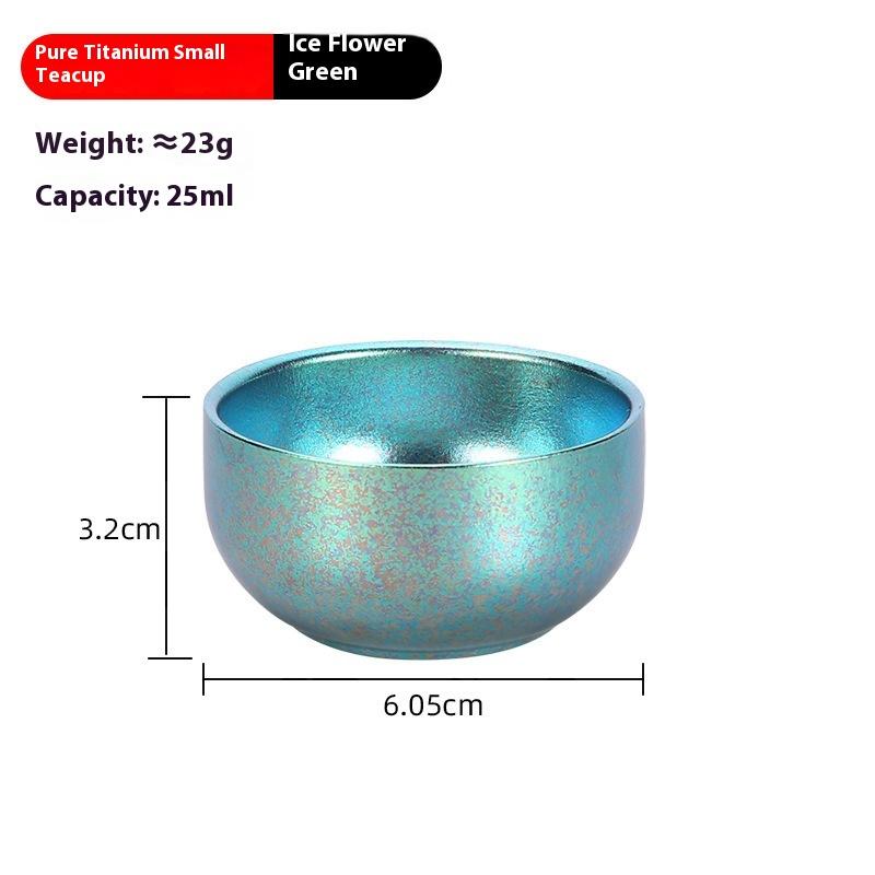 Pure Titanium Small Tea Cup Coffee For Outdoor Portable Camping Coffee And Tea Tableware Brewing Hiking Tea Cup Teapot