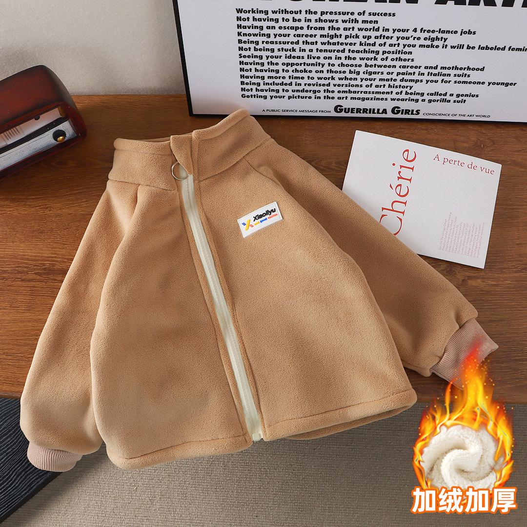 

Детские вельветовые пальто для девочек и мальчиков, детские утепленные куртки, теплая верхняя одежда, детский зимний комбинезон с героями мультфильмов, детская одежда на осень и зиму 90 коричневый