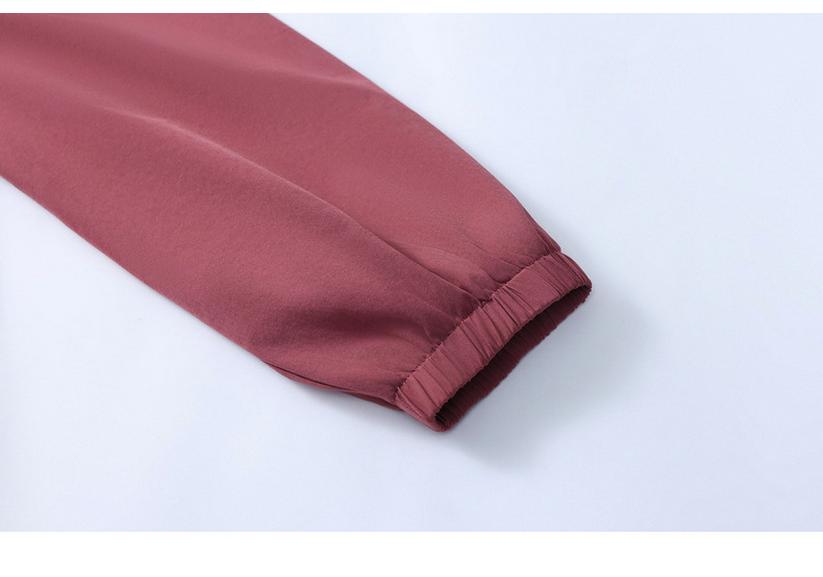 Spring Plus Size Hooded Zip Jacket for Middle-Aged & Elderly Women - Solid Color, Loose Fit, Comfortable