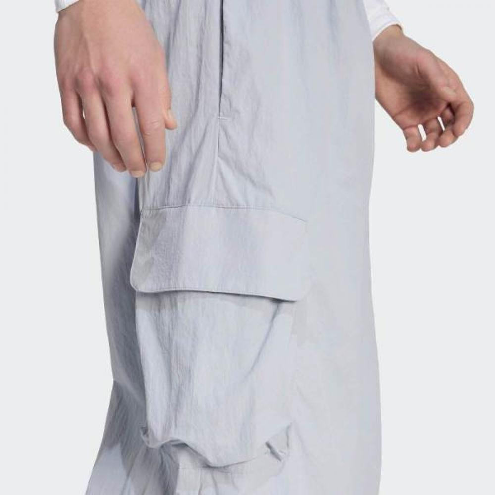 Adidas City Tech Windbreaker Pants Woven Loose Fit Grey