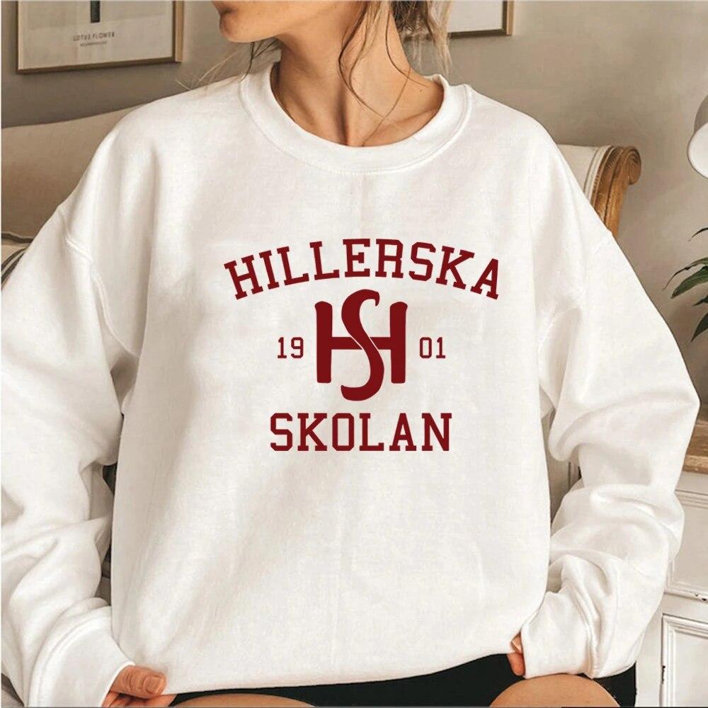 Mikina Young Royals Hillerska Skolan Mikina s kapucí Hillerska Skolan Dámské Mikiny s dlouhým rukávem Mikiny s kapucí Grafické Mikiny Streetwear Topy