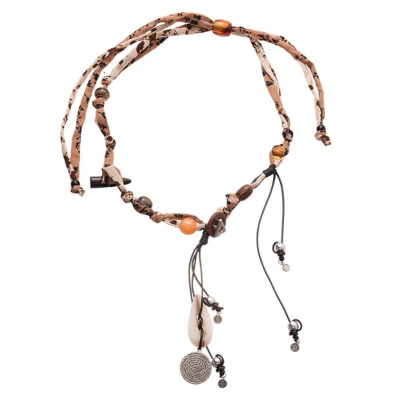 Vintage Inspired Round Beaded Drop Necklace Lightweight Layering Clavicle Chain Beach Jewelry Accessory 1