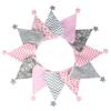 Nordic Star Cotton Triangle Flag Banner for Wedding or Kindergarten Decor
