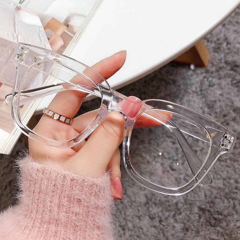 Klassische schwarze quadratische Anti-Blaulicht-Myopie-Brille für Frauen und Männer, Korrekturbrille, fertige Kurzsichtigkeitsbrille 0 – 1,0 – 1,5