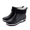 Fashion Rain Shoes Men Waterproof Rain Boots Non-Slip Rubber Boots Shoes Removable Velvet Cover Four Seasons Work Rubber Shoes 2024