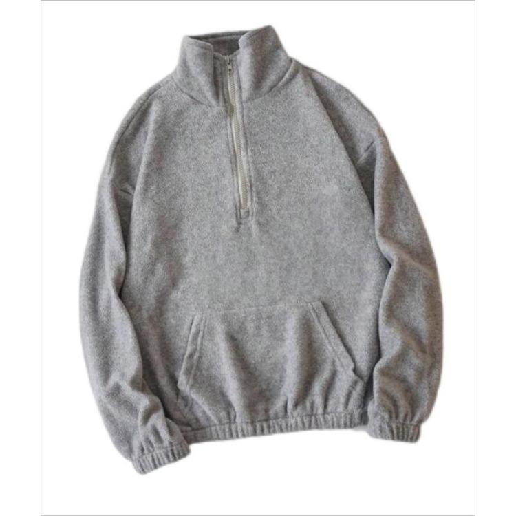 QICED Осень-Зима Свободный полукардиган на молнии с капюшоном из кашемира для женщин M 1728₽