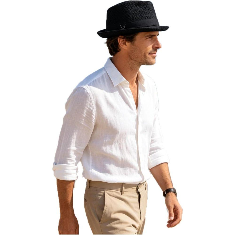 Zealous Sole Women's Men's And Summer Pork Pie, Boater, Derby, Fedora, Panama, And Beach Sun Hats For Casual And Costume Wear Cm