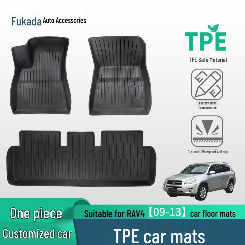Custom Floor Mats for Toyota RAV4 (2009-2013) - TPE Original Fit
