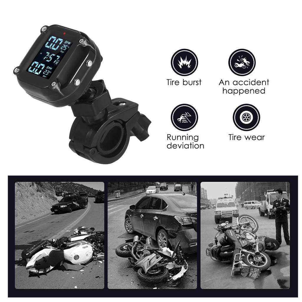 Garantire la sicurezza della moto con il monitor digitale della pressione dei pneumatici, rilevatore esterno, monitoraggio reale Garantire la sicurezza della moto con il monitor digitale della pressione dei pneumatici, rilevatore esterno, monitoraggio reale