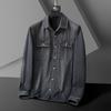 Men's Plus Size Casual Denim Jacket - Versatile Trend for Spring & Autumn
