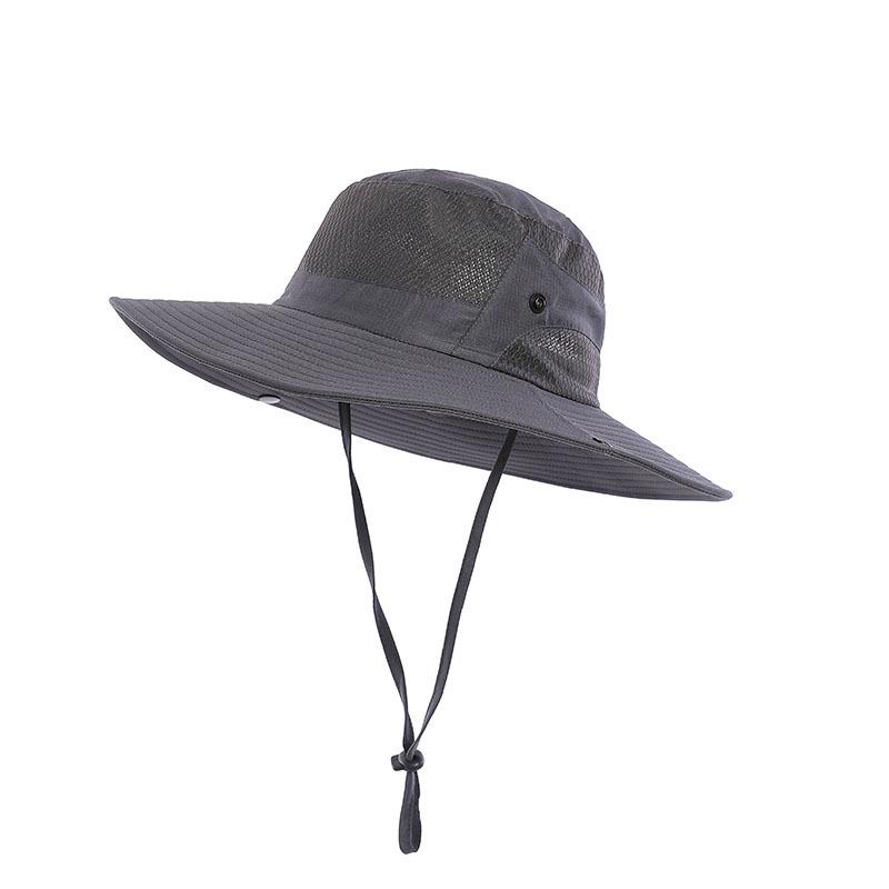Men's Wide-Brim Sunshade Hat - Anti-UV, Outdoor, Summer, Mountaineering, and Fishing Hat