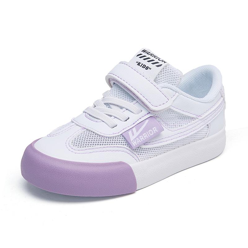 Warrior Fashion Simple Retro Versatile Non-Slip Shock Absorbing Wear-Resistant Breathable Balanced Lightweight Low-Top Kids Skate Shoes WZTH-079711