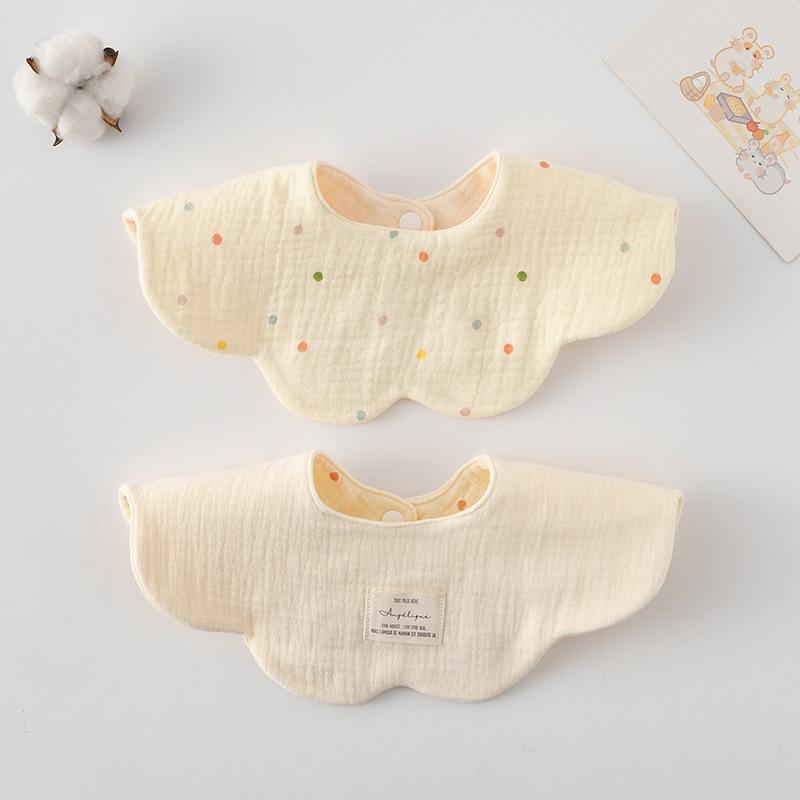 New Cute Cotton Baby Feeding Drool Bib Infants Two-sided Usable Saliva Towel Soft Burp Cloth For Newborn Toddler Kids Bibs