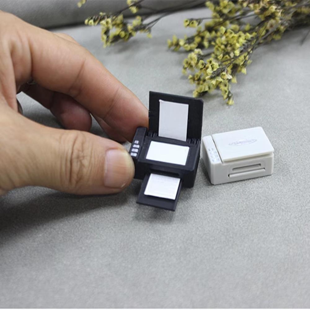 Birthday Gift Emulates Printer 1/12 Scale Office Scene Model Prop Dollhouse Miniature Stationery