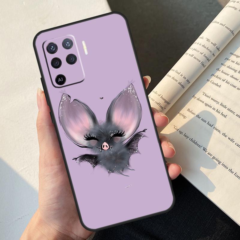 Halloween Bat Case For Oppo A5 Pro A15 A16 A17 A57 A77 A94 A74 A54 A76 A96 A40 A60 A80 A18 A38 A58 A78 A98