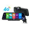 Автомобильный видеорегистратор Камера 4G 10 дюймов Android 8.1 GPS навигация FHD 1080P Видеомагнитофон ADAS Пульт дистанционного управления с камерой заднего вида