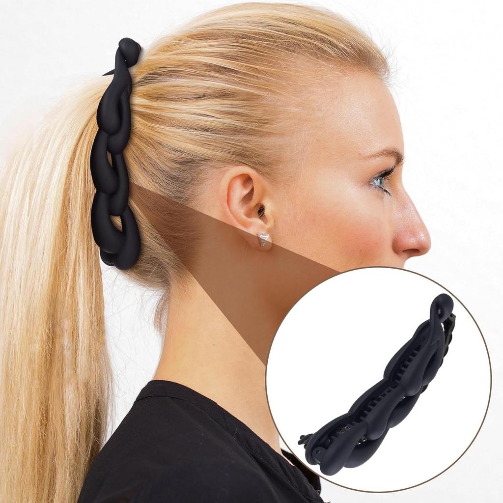 Large Hair Clips Anti-Slip Non-Slip Hair Claw Double Combs Hair Clip U-Shaped Vintage Hairpin For Exercise Wedding Daily