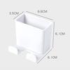 TV Air Remote Control Holder Wall-mounted Storage Box Mobile Phone Charging Stand With Plug Hook Storage Organiser For Home Desk