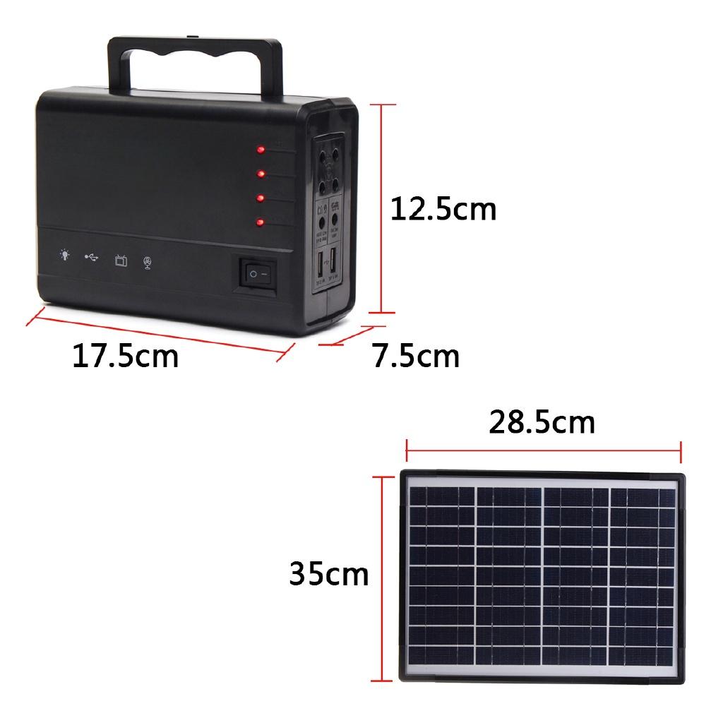 

AC 110-240В 50Гц Портативные солнечные панели Зарядный генератор Энергетическая система Дом Уличное освещение 10Вт для светодиодной лампы Солнечные генераторы