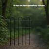 10Pcs Decorative Garden Fence 13x24Inch Square Metal Fence Panels Pet Dogs Animal Barrier for Outdoor Yard Decoration