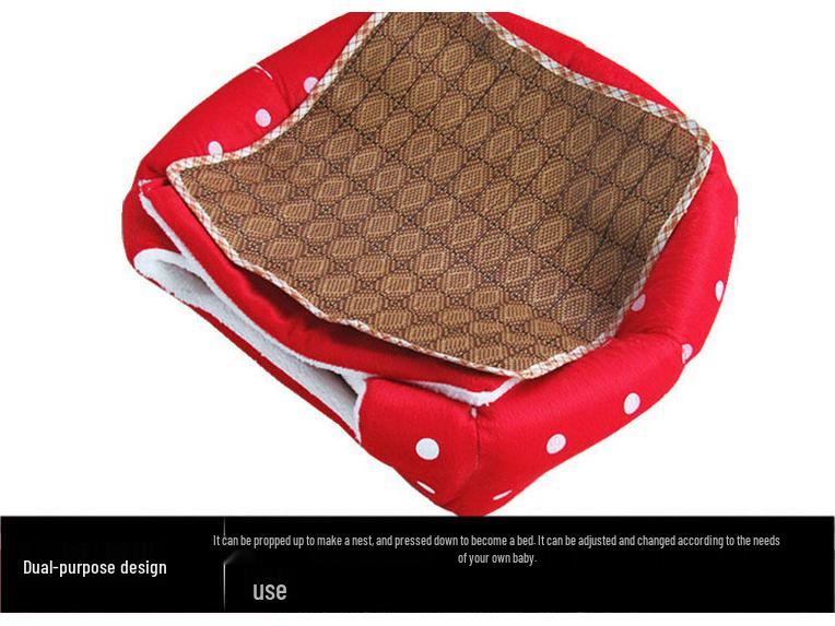 Pet Bed Tent: Mongolian Yurt Strawberry Design for Dogs and Cats