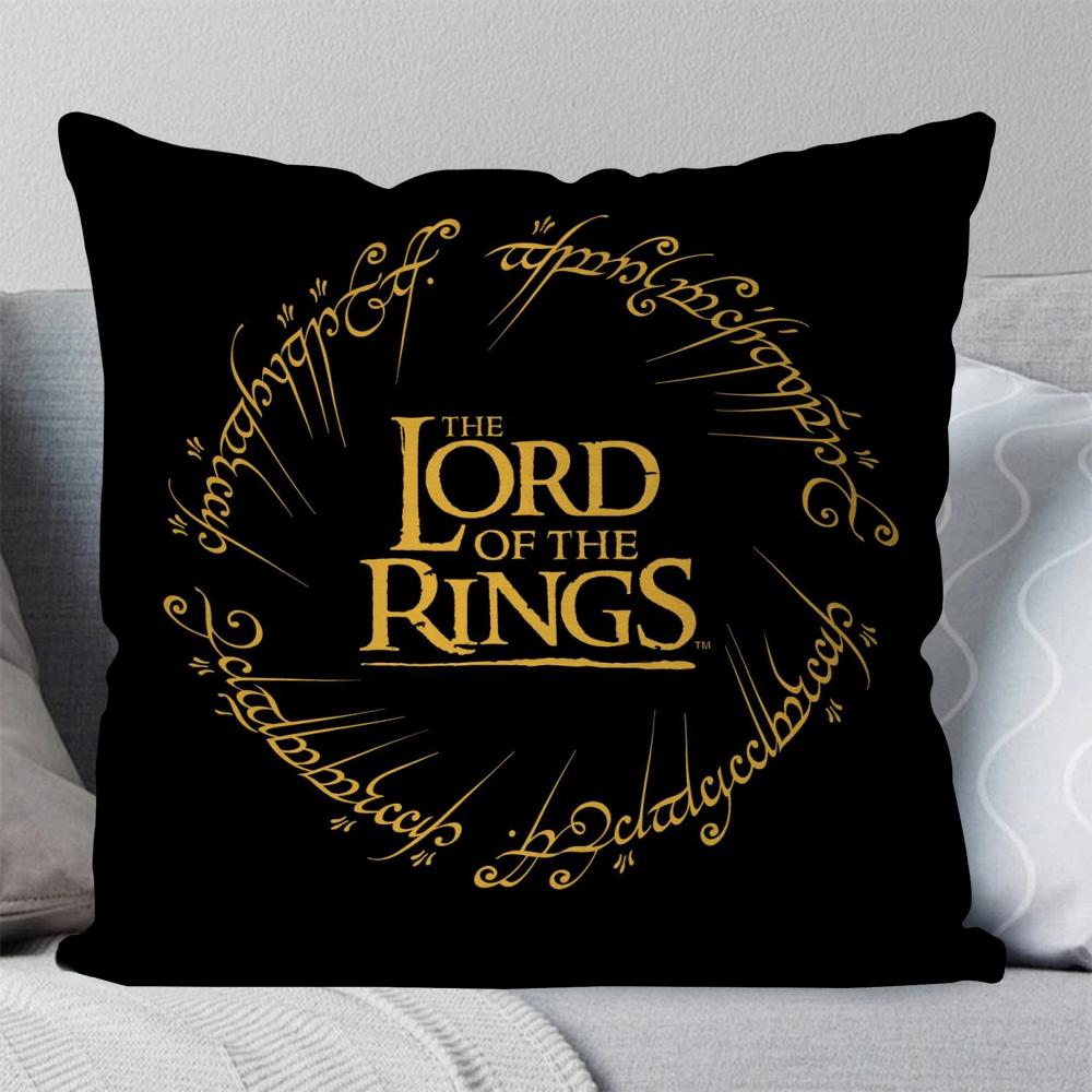 Der L-Herr Der R-Ringe Kissenbezug Quadratisches Kissen Schlafzimmer Sofa Freizeit Komfort Kissen Auto Wohnzimmer Heimdekoration 40X40 12x12Inch