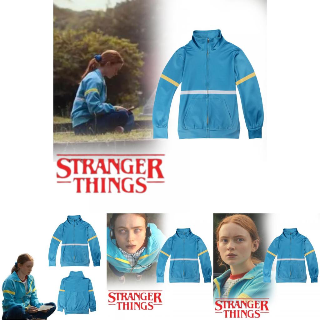 Miękki Wygodny Zestaw Bluza z Kapturem i Długie Spodnie Stranger Things 4 dla Dzieci Chłopców i Dziewcząt