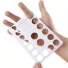 1pz Card Misura Anelli - Tabella di Conversione Taglie Europee & USA con Guida alla Circonferenza di Misura, Strumento Durevole in Cartone per Creazione Gioielli