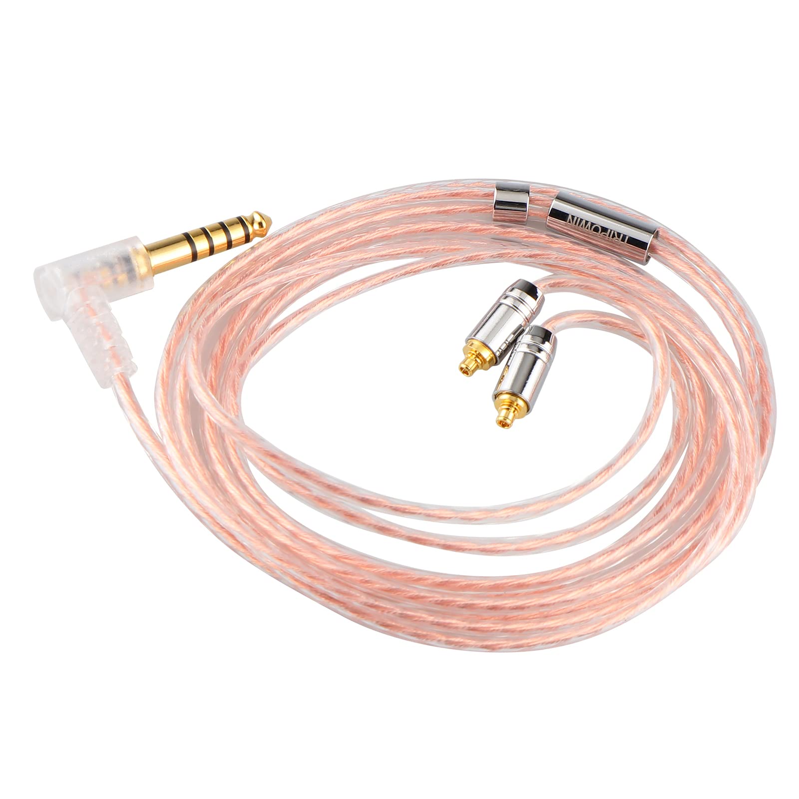 

Кабель для наушников LINSOUL TRIPOWIN Karen с позолоченными штекерами 2,5 мм 3,5 мм 4,4 мм и разъемами QDCMMCX0,78 мм 2-pin (MMCX, штекер 4,4 мм)