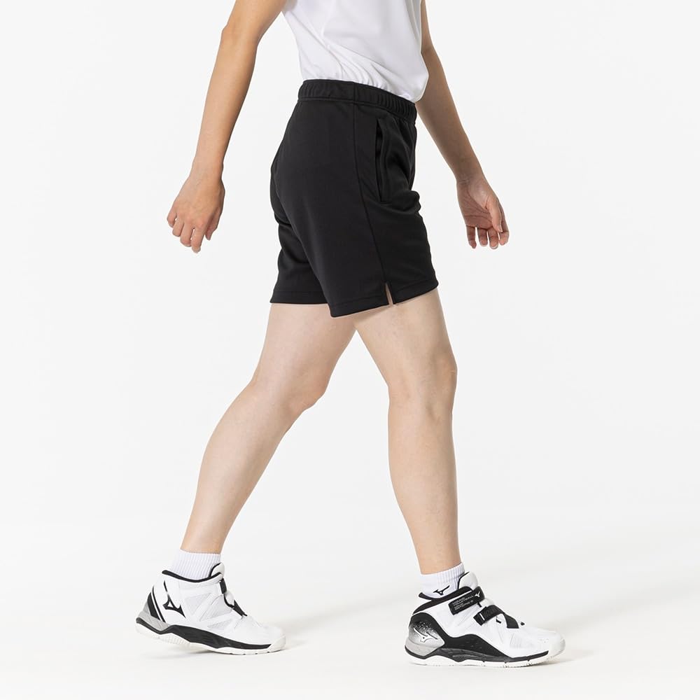 Mizuno Volleyball Wear Knit Inseam 16cm XL Shorts, Material, (Size L), V2MBB212, Women's, Black,