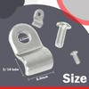 3/16" Stainless Steel Brake Line Clamps with Screw Street Rod  Dune 48 pcs