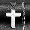 Collana Pendente Croce Bibbia Scritture Cattoliche per Donne Uomini Acciaio Inossidabile Colore Oro Religione Catena di Preghiera Gioielli NZZZ797