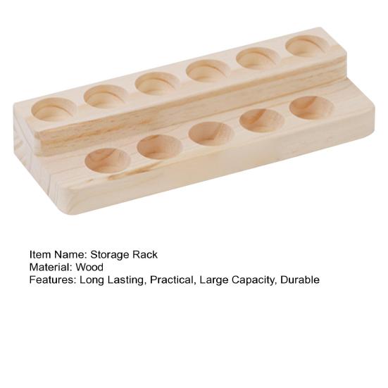 Essential Oil Display Stand Storage Rack Single/Double Layer Large Capacity Wooden Perfume
