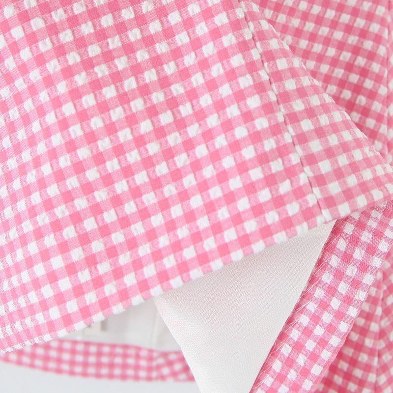 Kaslead New Women clothes Western Style Fashion Back Bow Neck Collar Top 7966889