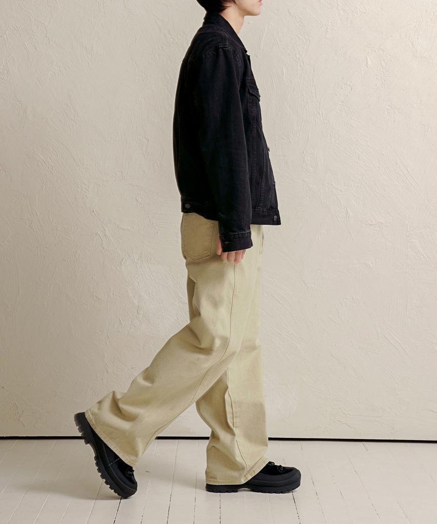 DENMADE Den06391 Beige Fade Out Pants [Curved Extra Wide Fit]