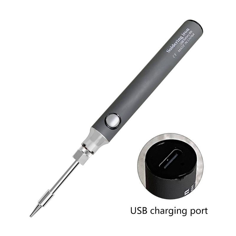 USB Electric Soldering Iron Output Power 8-10W, Adjustable Temperature 330-450℃, Programmable, OLED Display