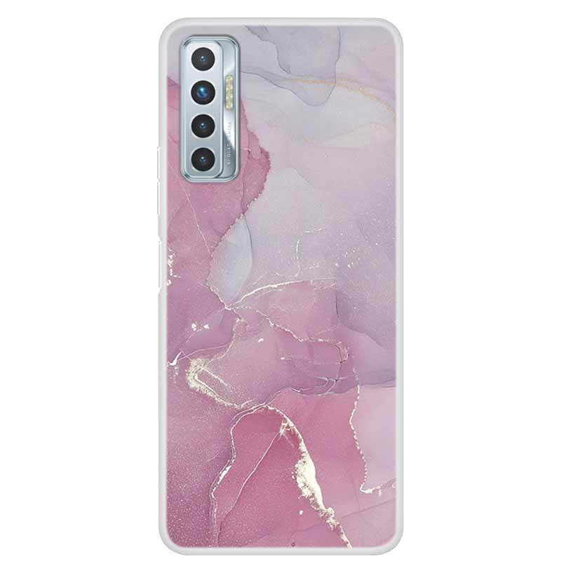 For Tecno Camon 17P Case Luxury Silicone TPU Soft Cover Phone Case For Tecno Camon 17 CG7 CG6 Coque Shockproof Marble Funda Capa