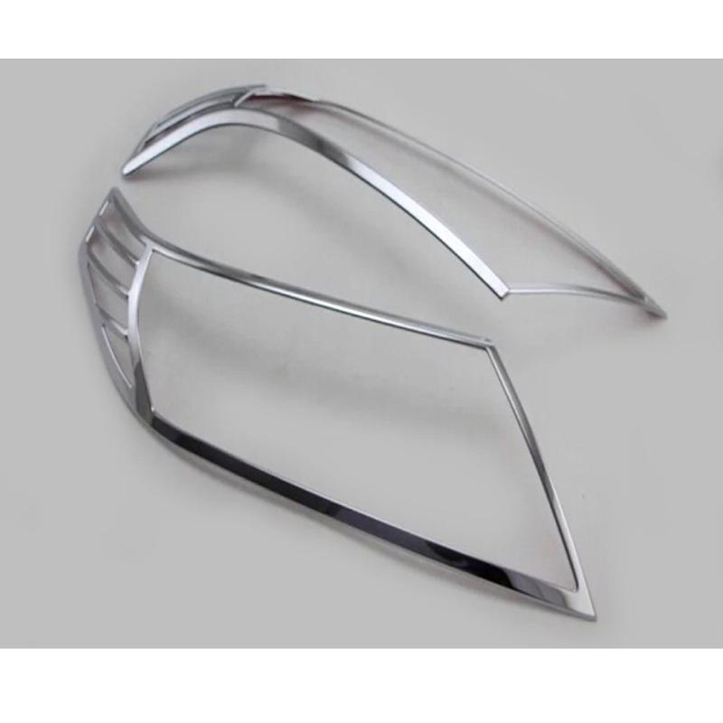 For Suzuki Vitara 2016 2017 2018   Car Front Head Light Lamp Detector Frame Stick ABS Chrome Trim Cover Molding Part