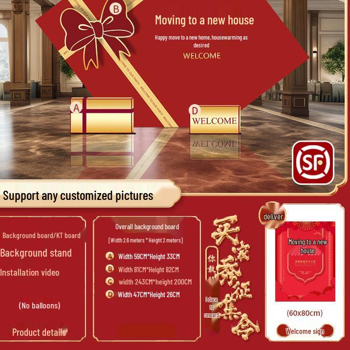 Joyful Home Relocation Decoration: Custom Housewarming Wall Panels