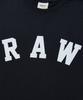 RAW LAB Raw Signature Flocked Short Sleeve Tee (Navy)