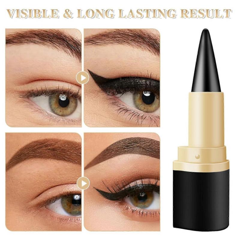 4PCS Black Gel Eyeliner Stick, Eyeliner Pencil Waterproof Smudge Proof Eyeliner Pen, Face Paint Stick Halloween Makeup Set for Women