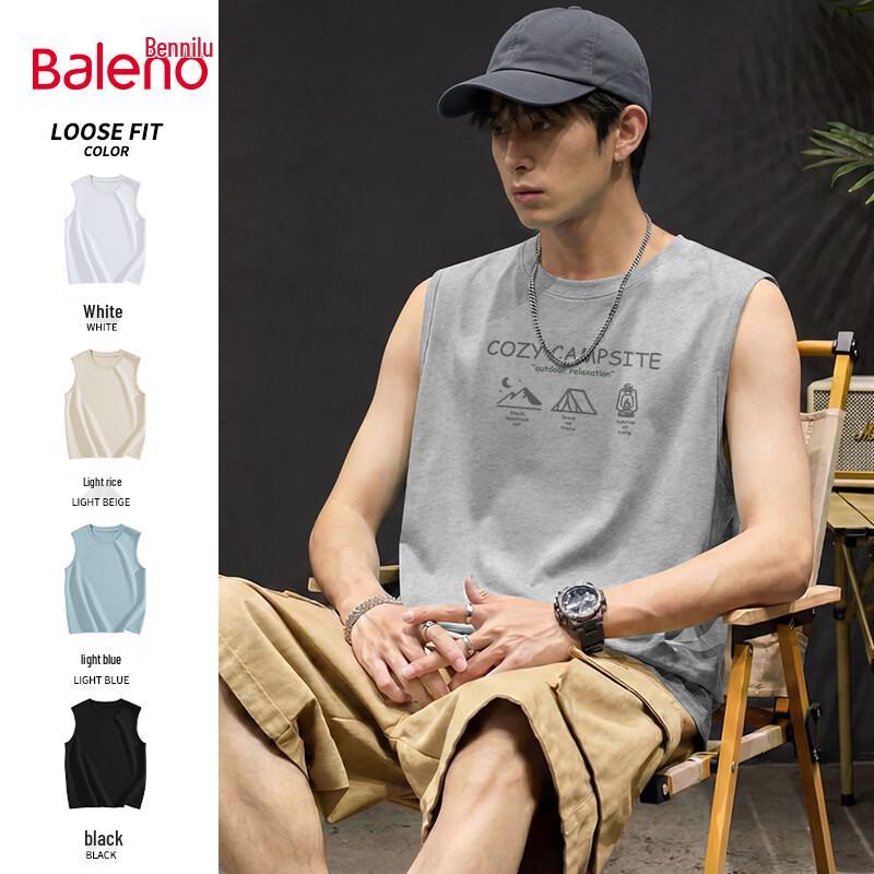 Мужская майка-жилет Baleno из чистого хлопка без рукавов 2XL