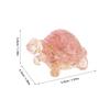 Crystal Turtle Sculpture Mini Stone Crystal Decorative Desk Ornament Office Feng Shui Turtle Statue Tortoise Figure
