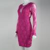 Elegant Rose Red Mesh Lace Bodycon Dress
