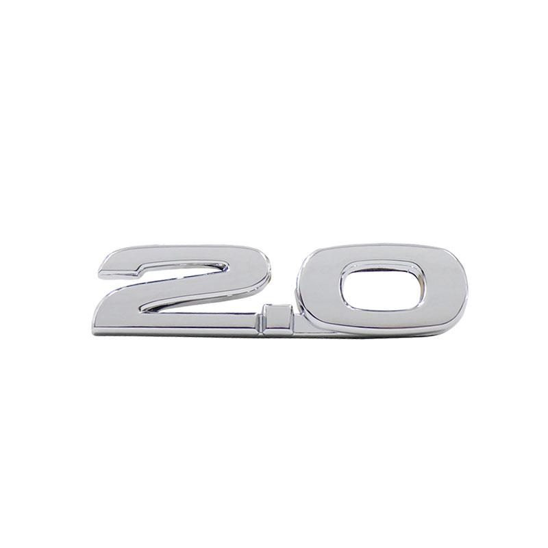 3D 2.0 for Car Fender Side Trunk Nameplate Decal Emblem Badge Sticker