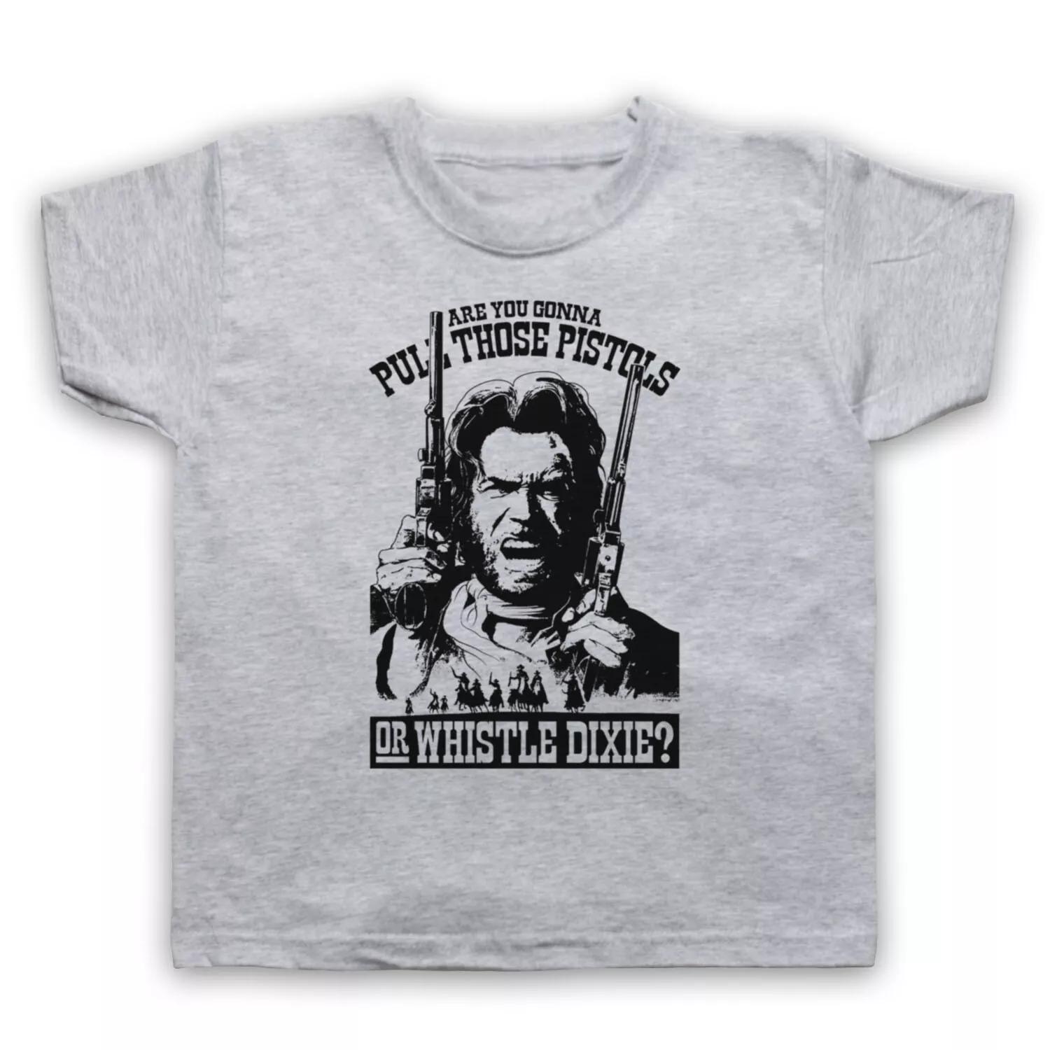 

OUTLAW JOSEY WALES PULL PISTOL WHISTLE DIXIE CLINT EAST KIDS CHILDS T-shirt 160