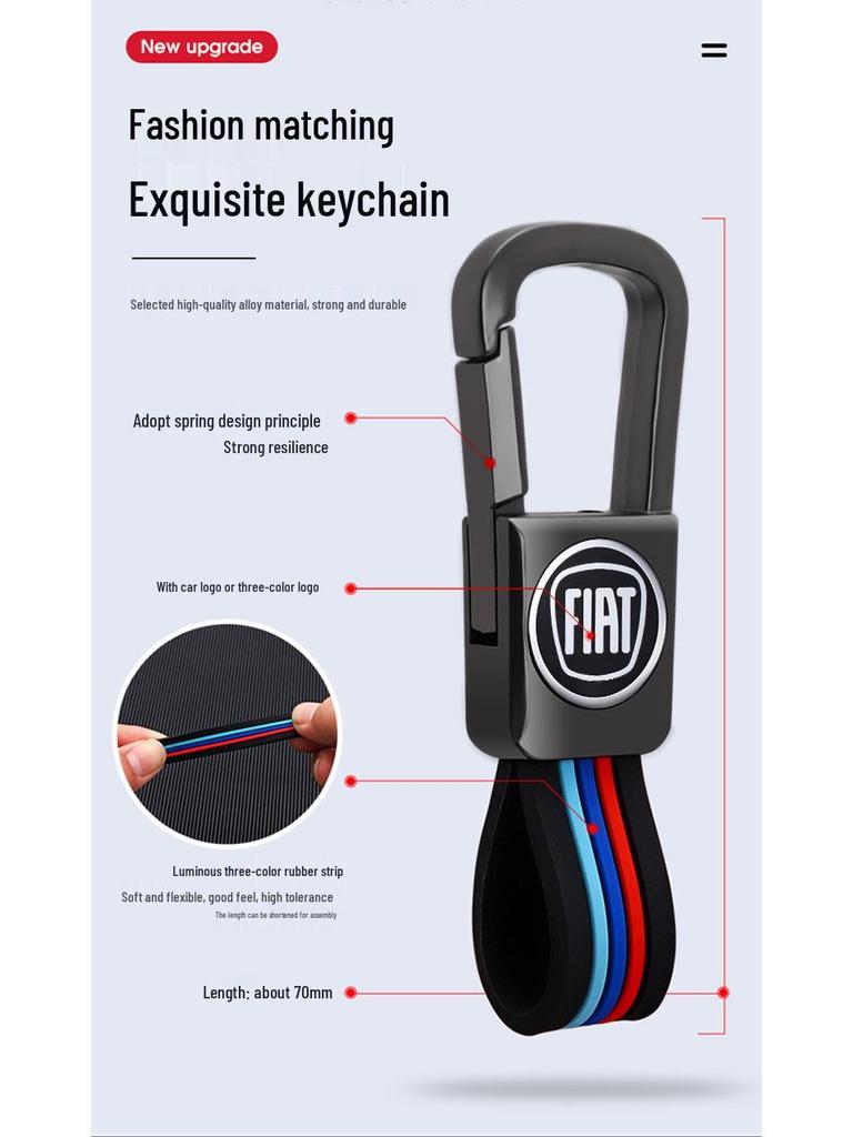 GAC Fiat Viaggio/Ottimo Car Key Case with Metal Shell and Buckle Protection