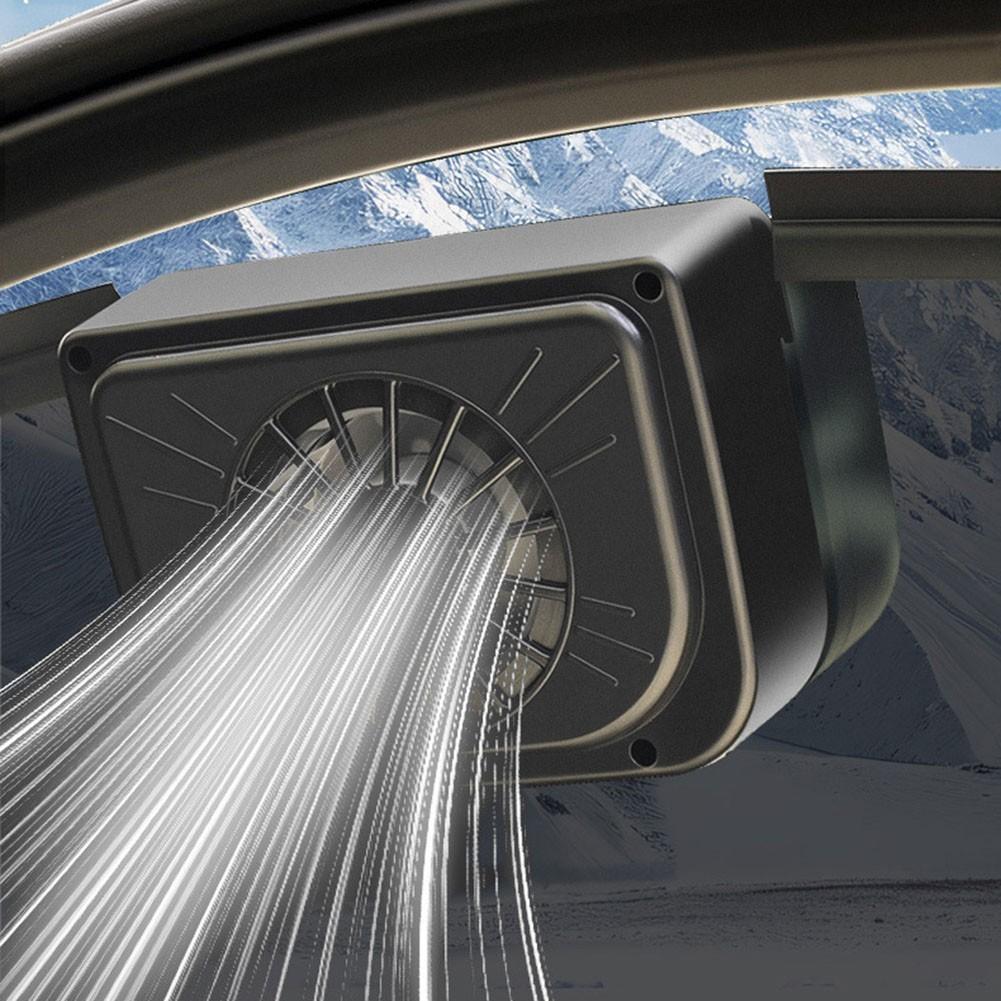 Solar Powered Auto Air Vent Cooling Fan with Radiator for All Car Types